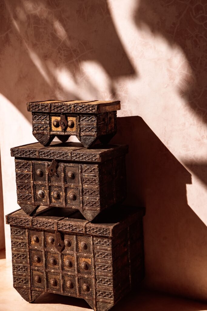 wooden decorative storage box for bedroom products